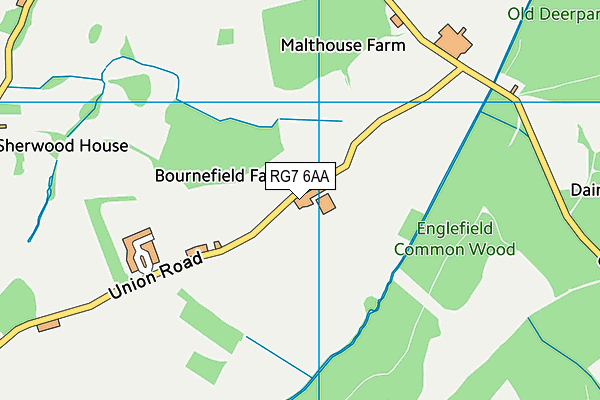 RG7 6AA map - OS VectorMap District (Ordnance Survey) RG7 6AA map - OS VectorMap District (Ordnance Survey)