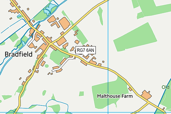 RG7 6AN map - OS VectorMap District (Ordnance Survey) RG7 6AN map - OS VectorMap District (Ordnance Survey)
