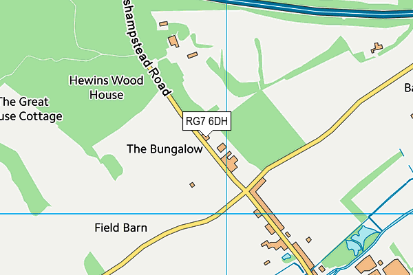 RG7 6DH map - OS VectorMap District (Ordnance Survey) RG7 6DH map - OS VectorMap District (Ordnance Survey)