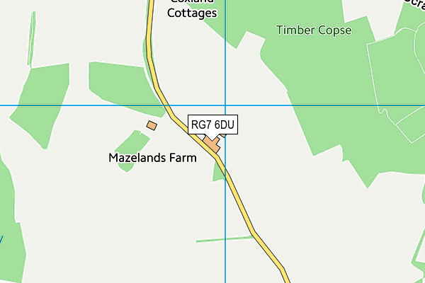 RG7 6DU map - OS VectorMap District (Ordnance Survey) RG7 6DU map - OS VectorMap District (Ordnance Survey)