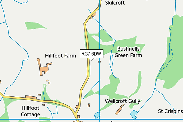 RG7 6DW map - OS VectorMap District (Ordnance Survey) RG7 6DW map - OS VectorMap District (Ordnance Survey)