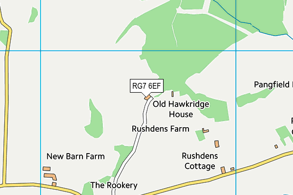 RG7 6EF map - OS VectorMap District (Ordnance Survey) RG7 6EF map - OS VectorMap District (Ordnance Survey)