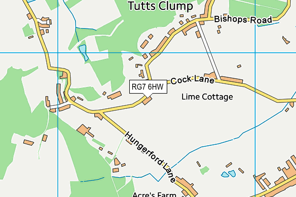 RG7 6HW map - OS VectorMap District (Ordnance Survey) RG7 6HW map - OS VectorMap District (Ordnance Survey)