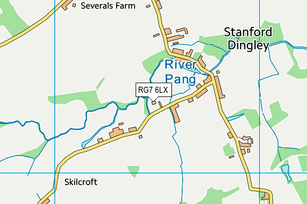 RG7 6LX map - OS VectorMap District (Ordnance Survey) RG7 6LX map - OS VectorMap District (Ordnance Survey)