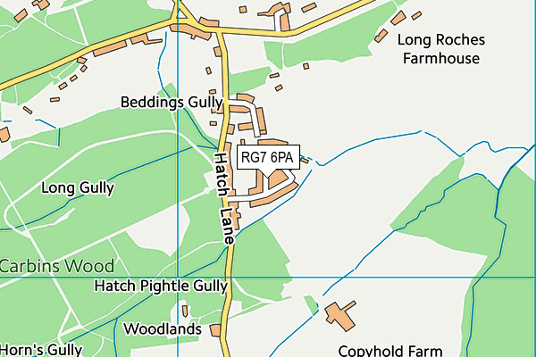 RG7 6PA map - OS VectorMap District (Ordnance Survey) RG7 6PA map - OS VectorMap District (Ordnance Survey)
