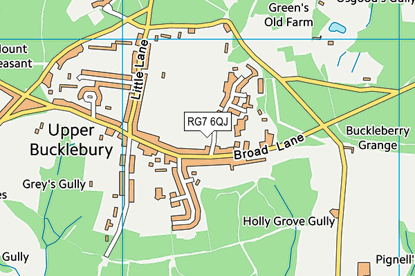 RG7 6QJ map - OS VectorMap District (Ordnance Survey) RG7 6QJ map - OS VectorMap District (Ordnance Survey)