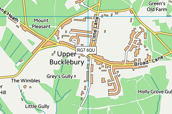RG7 6QU map - OS VectorMap District (Ordnance Survey) RG7 6QU map - OS VectorMap District (Ordnance Survey)