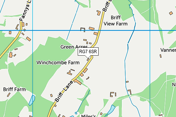 RG7 6SR map - OS VectorMap District (Ordnance Survey) RG7 6SR map - OS VectorMap District (Ordnance Survey)