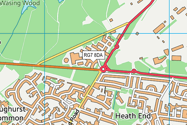 RG7 8DA map - OS VectorMap District (Ordnance Survey) RG7 8DA map - OS VectorMap District (Ordnance Survey)
