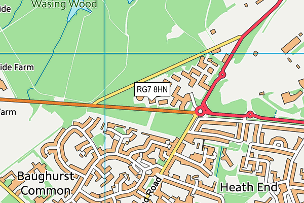 RG7 8HN map - OS VectorMap District (Ordnance Survey) RG7 8HN map - OS VectorMap District (Ordnance Survey)