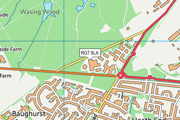 RG7 8LA map - OS VectorMap District (Ordnance Survey) RG7 8LA map - OS VectorMap District (Ordnance Survey)