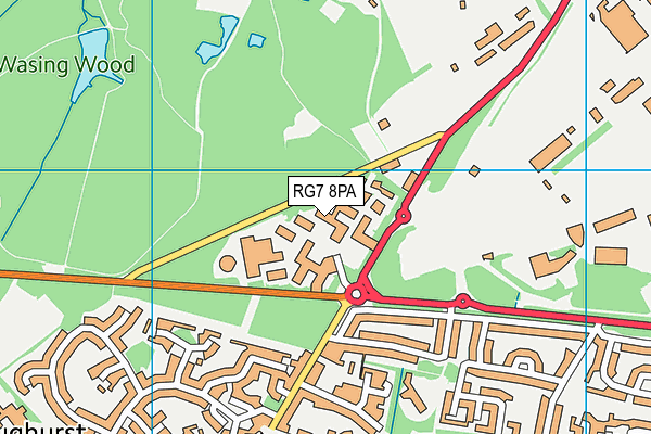 RG7 8PA map - OS VectorMap District (Ordnance Survey) RG7 8PA map - OS VectorMap District (Ordnance Survey)