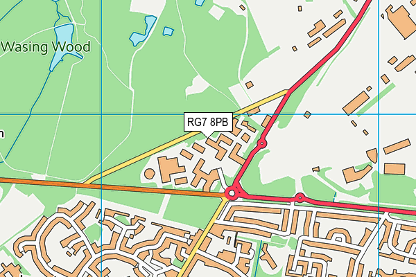 RG7 8PB map - OS VectorMap District (Ordnance Survey) RG7 8PB map - OS VectorMap District (Ordnance Survey)