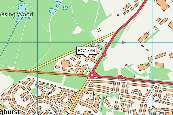 RG7 8PN map - OS VectorMap District (Ordnance Survey) RG7 8PN map - OS VectorMap District (Ordnance Survey)