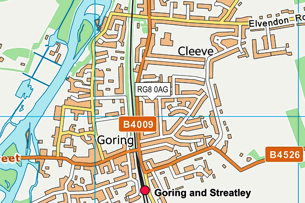 RG8 0AG map - OS VectorMap District (Ordnance Survey) RG8 0AG map - OS VectorMap District (Ordnance Survey)
