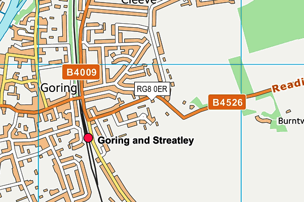RG8 0ER map - OS VectorMap District (Ordnance Survey) RG8 0ER map - OS VectorMap District (Ordnance Survey)
