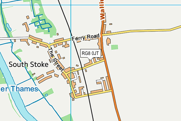 RG8 0JT map - OS VectorMap District (Ordnance Survey) RG8 0JT map - OS VectorMap District (Ordnance Survey)