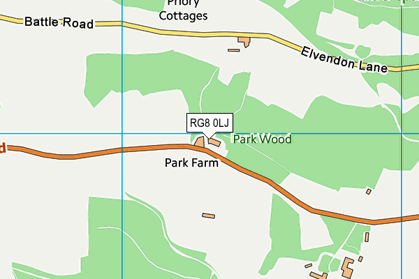 RG8 0LJ map - OS VectorMap District (Ordnance Survey) RG8 0LJ map - OS VectorMap District (Ordnance Survey)