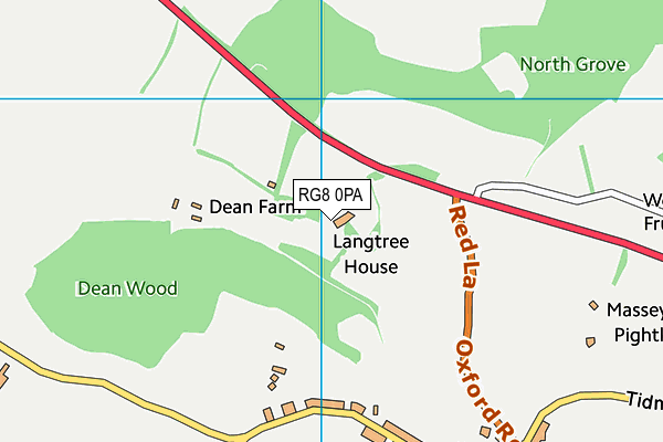 RG8 0PA map - OS VectorMap District (Ordnance Survey)