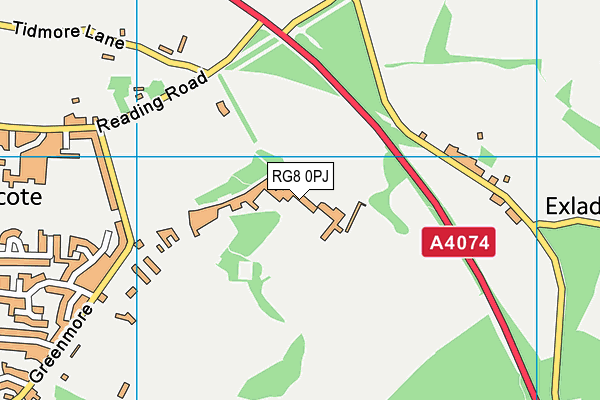 RG8 0PJ map - OS VectorMap District (Ordnance Survey) RG8 0PJ map - OS VectorMap District (Ordnance Survey)