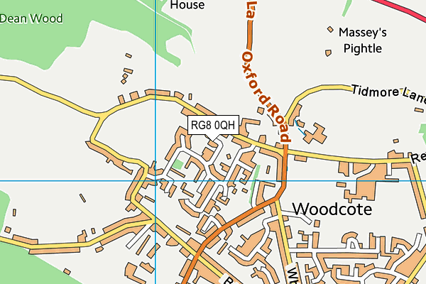 RG8 0QH map - OS VectorMap District (Ordnance Survey)