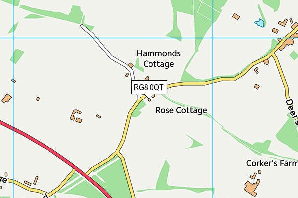 RG8 0QT map - OS VectorMap District (Ordnance Survey) RG8 0QT map - OS VectorMap District (Ordnance Survey)
