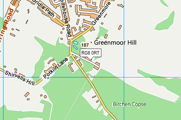 RG8 0RT map - OS VectorMap District (Ordnance Survey) RG8 0RT map - OS VectorMap District (Ordnance Survey)