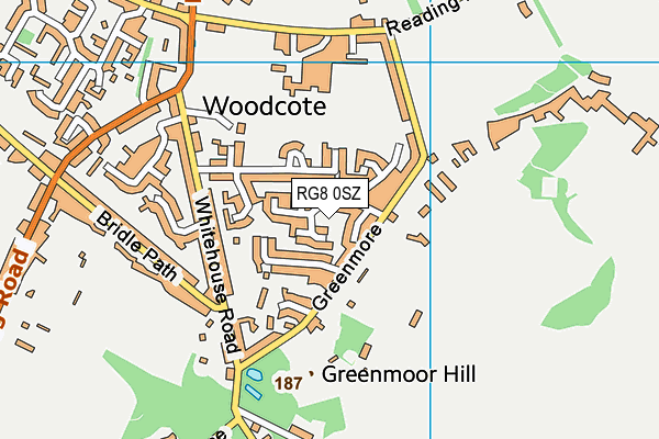 RG8 0SZ map - OS VectorMap District (Ordnance Survey)
