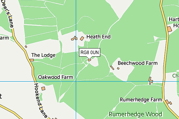 RG8 0UN map - OS VectorMap District (Ordnance Survey) RG8 0UN map - OS VectorMap District (Ordnance Survey)