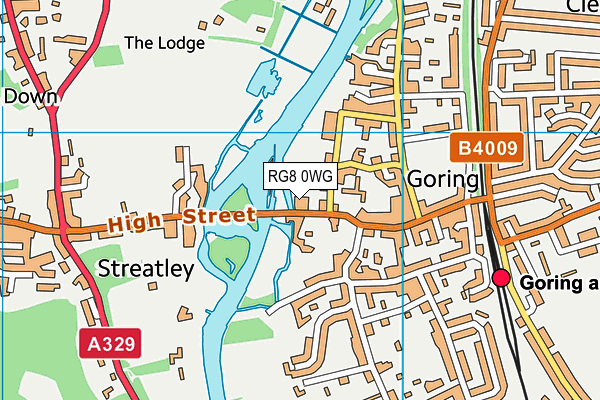 RG8 0WG map - OS VectorMap District (Ordnance Survey) RG8 0WG map - OS VectorMap District (Ordnance Survey)