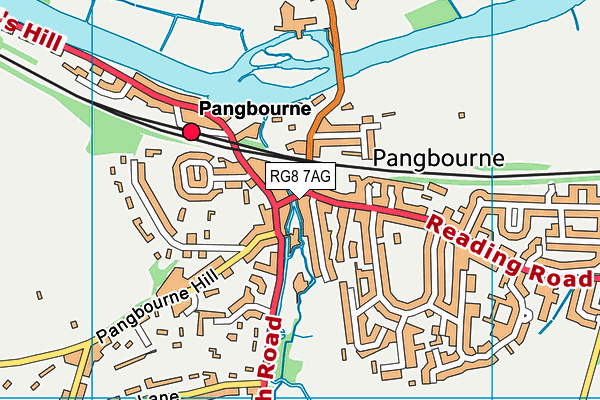 RG8 7AG map - OS VectorMap District (Ordnance Survey) RG8 7AG map - OS VectorMap District (Ordnance Survey)