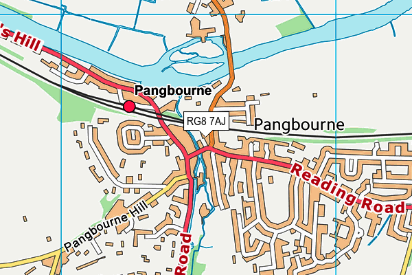 RG8 7AJ map - OS VectorMap District (Ordnance Survey) RG8 7AJ map - OS VectorMap District (Ordnance Survey)