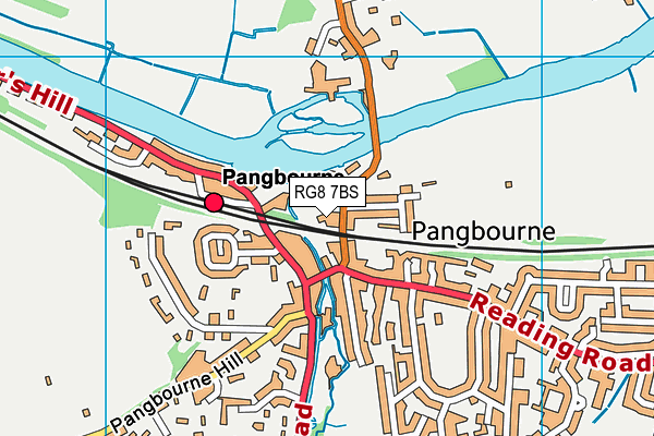 RG8 7BS map - OS VectorMap District (Ordnance Survey) RG8 7BS map - OS VectorMap District (Ordnance Survey)