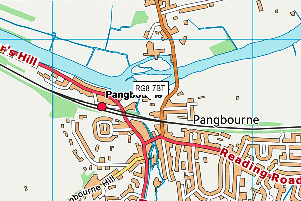 RG8 7BT map - OS VectorMap District (Ordnance Survey) RG8 7BT map - OS VectorMap District (Ordnance Survey)
