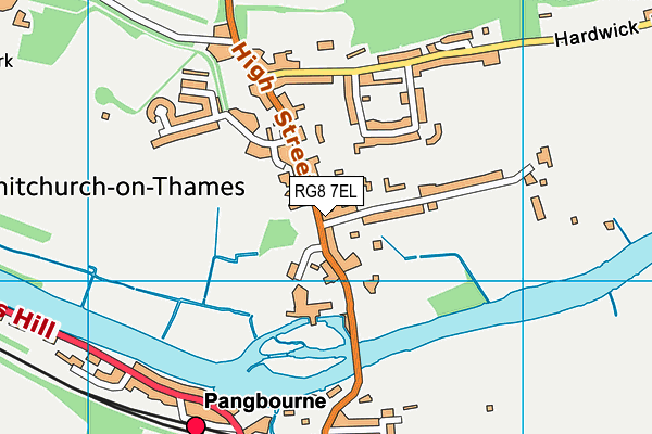 RG8 7EL map - OS VectorMap District (Ordnance Survey) RG8 7EL map - OS VectorMap District (Ordnance Survey)