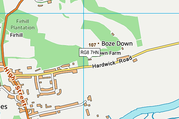 RG8 7HN map - OS VectorMap District (Ordnance Survey) RG8 7HN map - OS VectorMap District (Ordnance Survey)