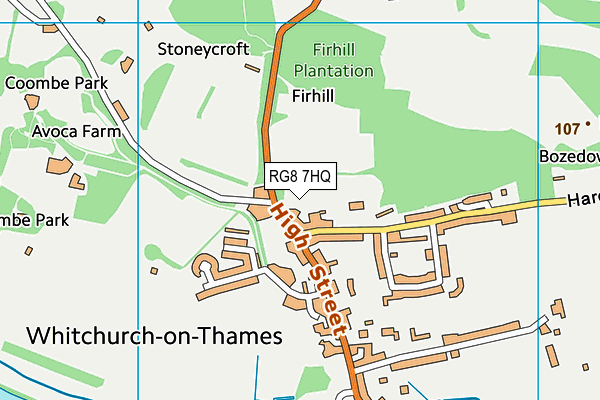 RG8 7HQ map - OS VectorMap District (Ordnance Survey) RG8 7HQ map - OS VectorMap District (Ordnance Survey)