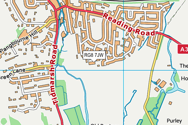RG8 7JW map - OS VectorMap District (Ordnance Survey) RG8 7JW map - OS VectorMap District (Ordnance Survey)