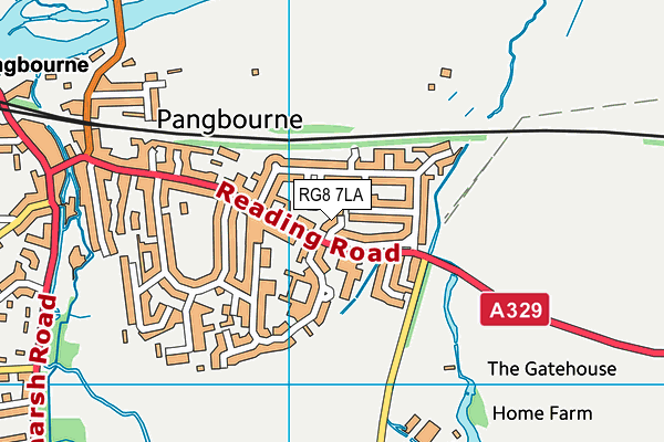 RG8 7LA map - OS VectorMap District (Ordnance Survey)