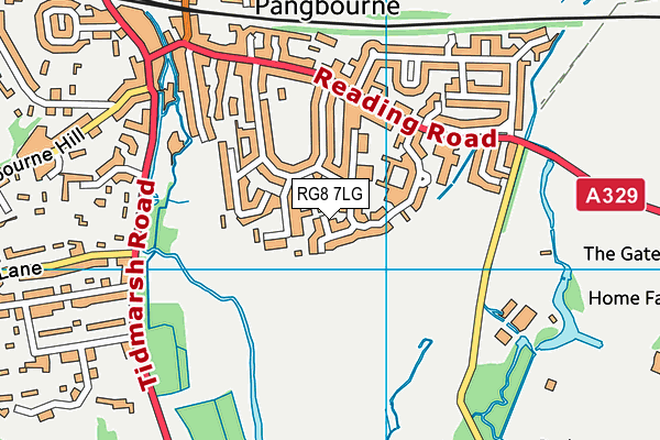 RG8 7LG map - OS VectorMap District (Ordnance Survey) RG8 7LG map - OS VectorMap District (Ordnance Survey)