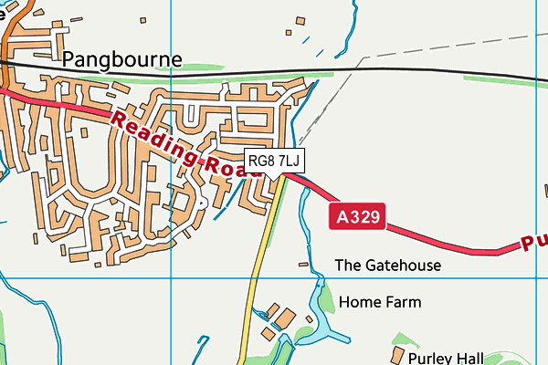 RG8 7LJ map - OS VectorMap District (Ordnance Survey) RG8 7LJ map - OS VectorMap District (Ordnance Survey)