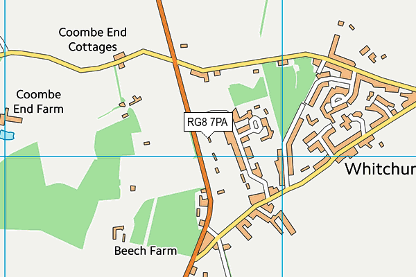 RG8 7PA map - OS VectorMap District (Ordnance Survey)
