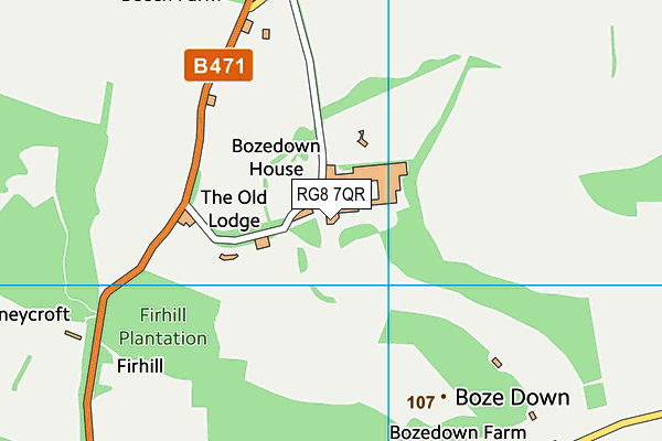 RG8 7QR map - OS VectorMap District (Ordnance Survey) RG8 7QR map - OS VectorMap District (Ordnance Survey)