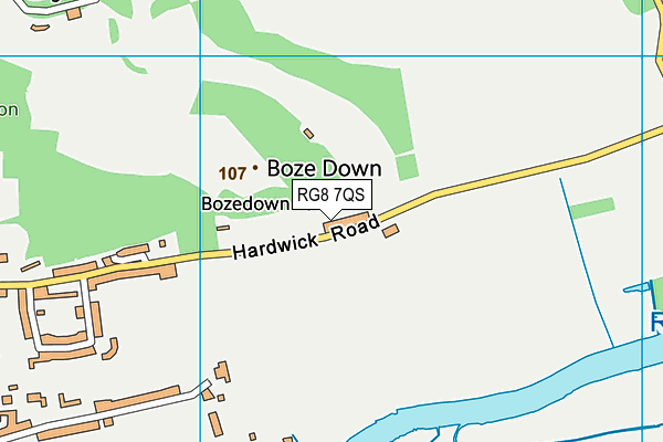 RG8 7QS map - OS VectorMap District (Ordnance Survey) RG8 7QS map - OS VectorMap District (Ordnance Survey)