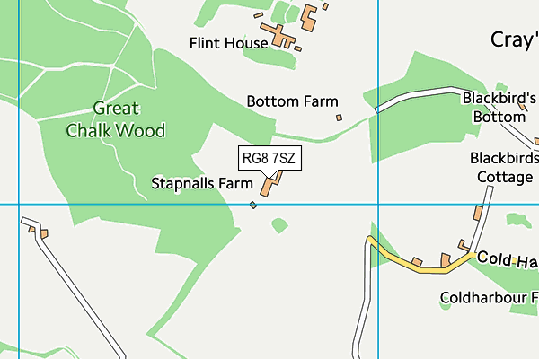 RG8 7SZ map - OS VectorMap District (Ordnance Survey) RG8 7SZ map - OS VectorMap District (Ordnance Survey)