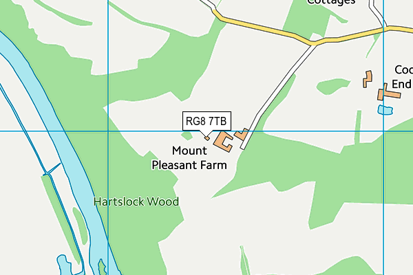 RG8 7TB map - OS VectorMap District (Ordnance Survey)