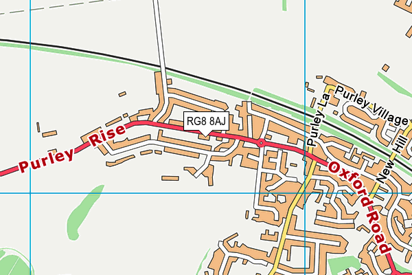 RG8 8AJ map - OS VectorMap District (Ordnance Survey) RG8 8AJ map - OS VectorMap District (Ordnance Survey)