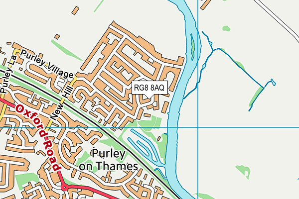 RG8 8AQ map - OS VectorMap District (Ordnance Survey) RG8 8AQ map - OS VectorMap District (Ordnance Survey)