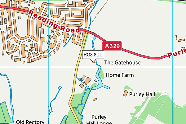 RG8 8DU map - OS VectorMap District (Ordnance Survey) RG8 8DU map - OS VectorMap District (Ordnance Survey)