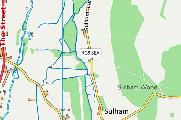 RG8 8EA map - OS VectorMap District (Ordnance Survey) RG8 8EA map - OS VectorMap District (Ordnance Survey)